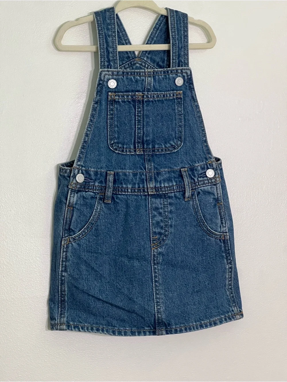 Old Navy 100% cotton Blue Denim Overall Dress for Girls NWOT size 3T